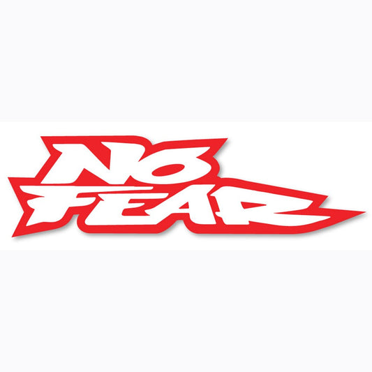 No Fear Label Sticker