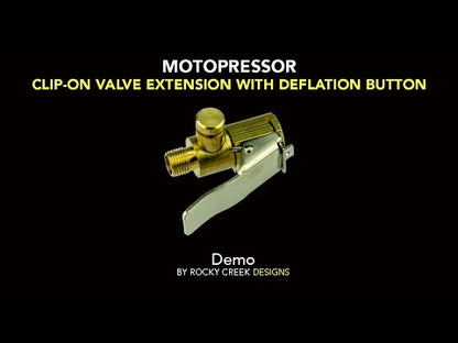 Rocky Creek Motopressor Clip-on Valve Extension with Deflation Button