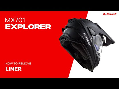 LS2 MX701 Explorer Helmet - Matte Black 06