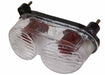Clear lens tail light unit with red bulb shrouds which are e-marked and legal - fits 98-02 ZX6, 98-03 ZX9, ZR7. 62-84751