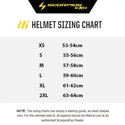 SCORPION EXO SIZING