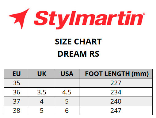 Stylmartin-Dream-size-chart