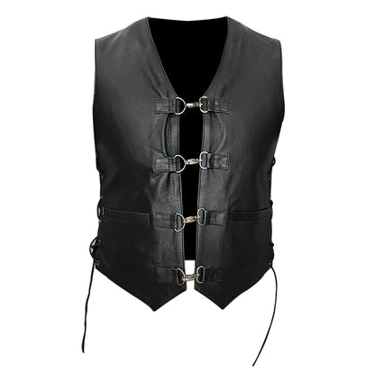 Black Leather Vest