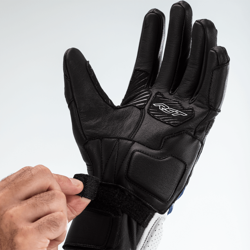 RST TURBINE LEATHER GLOVE [WHITE]