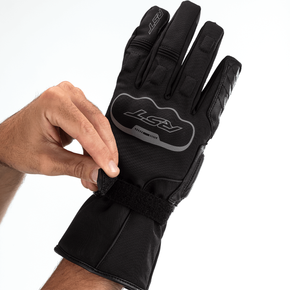 RST AXIOM WP LEATHER GLOVE [BLACK]