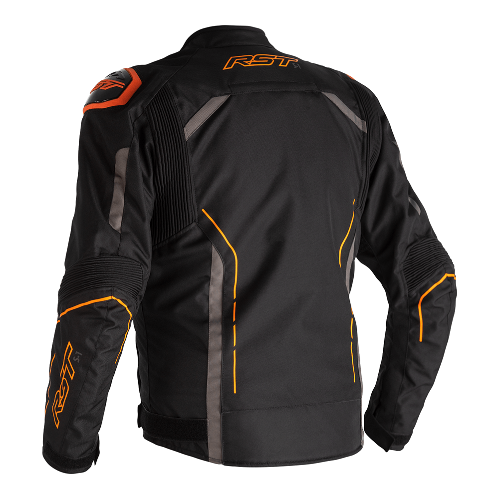 RST S-1 TEXTILE JACKET [BLACK/NEON ORANGE]