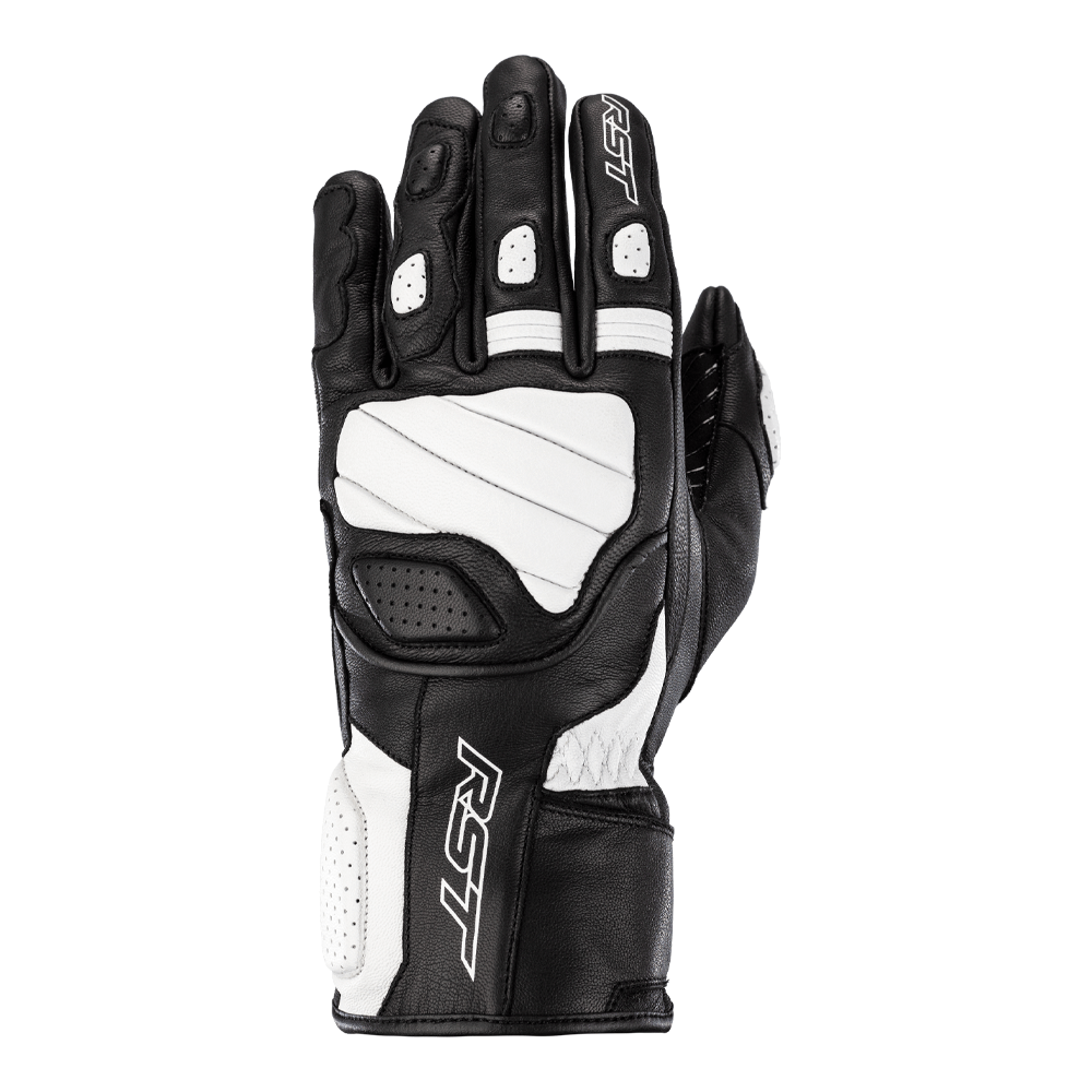 RST TURBINE LEATHER GLOVE [WHITE]