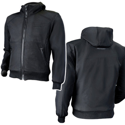 Motodry Hoodie Kevlar Jacket CE Black