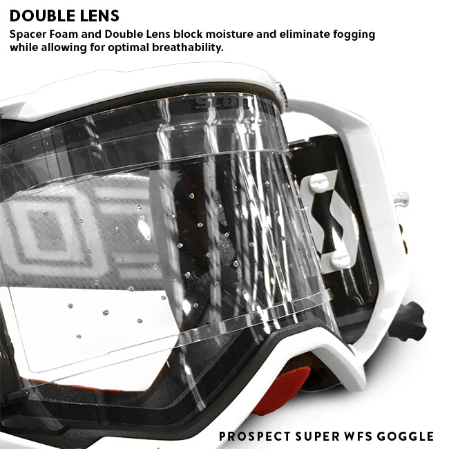 Prospect Goggle Super WFS White Black Clear Works lens