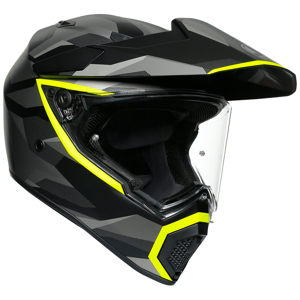 AGV AX9 [SIBERIA MATT BLACK/YELLOW FLURO]