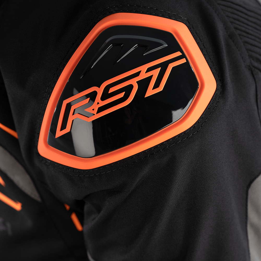 RST S-1 TEXTILE JACKET [BLACK/NEON ORANGE]