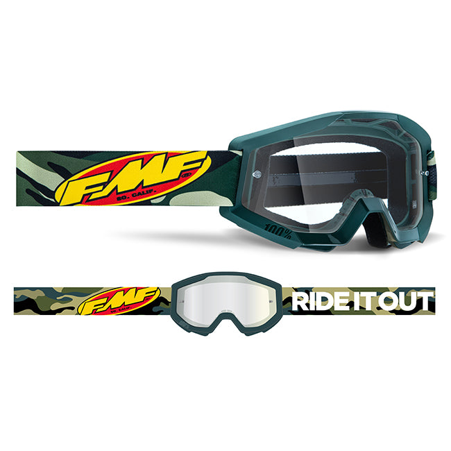 FMF POWERCORE Goggle Assault Camo - Clear Lens