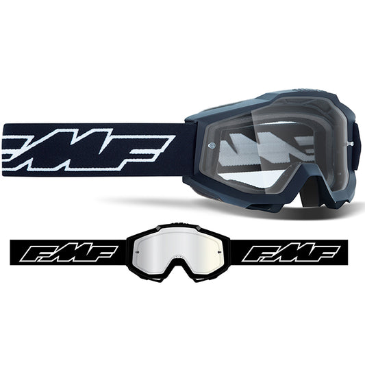 FMF POWERBOMB YOUTH Goggle Rocket Black - Clear Lens