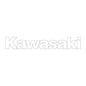 700.1025 Kawasaki Side Logo White