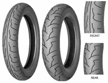 Michelin Pilot Activ Front & Rear Tyres are intended for fitting on medium sized touring bikes and offer an attractive design in a sport tread pattern with a cross ply construction
