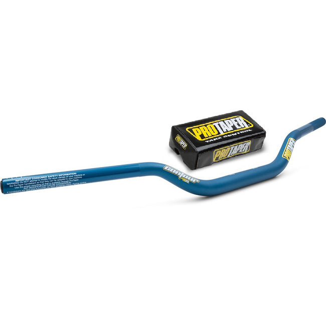 Contour Handlebars - Blue, comes with Bar Pad